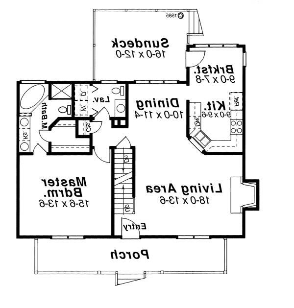 First Floor image of BUTLER House Plan